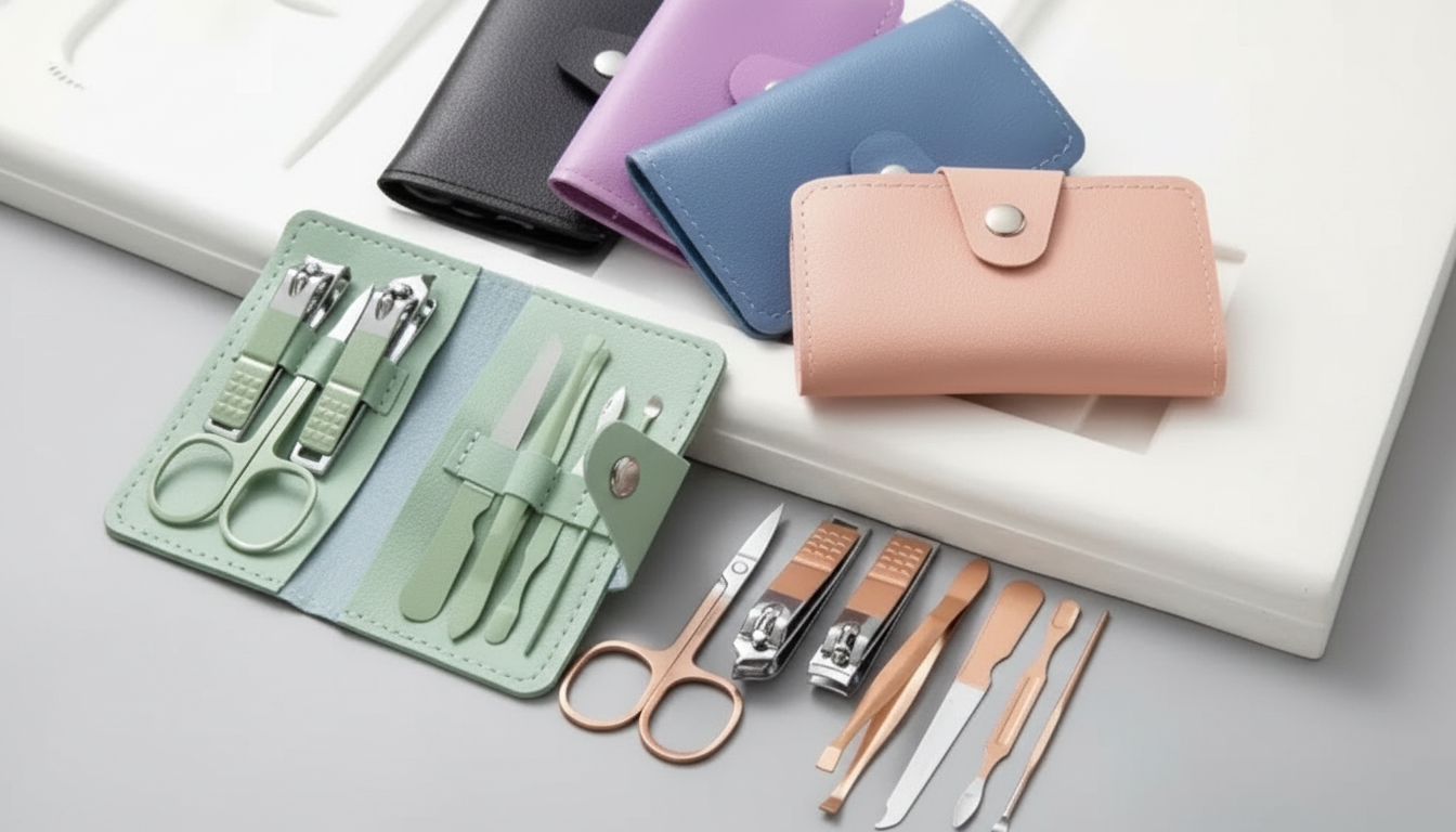 7-in-1 Stainless Steel Nail Kit for Home Manicures